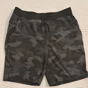 lululemon athletica Black Camo Athletic Shorts